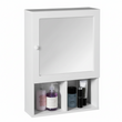Port White Wood Mirrored Cabinet