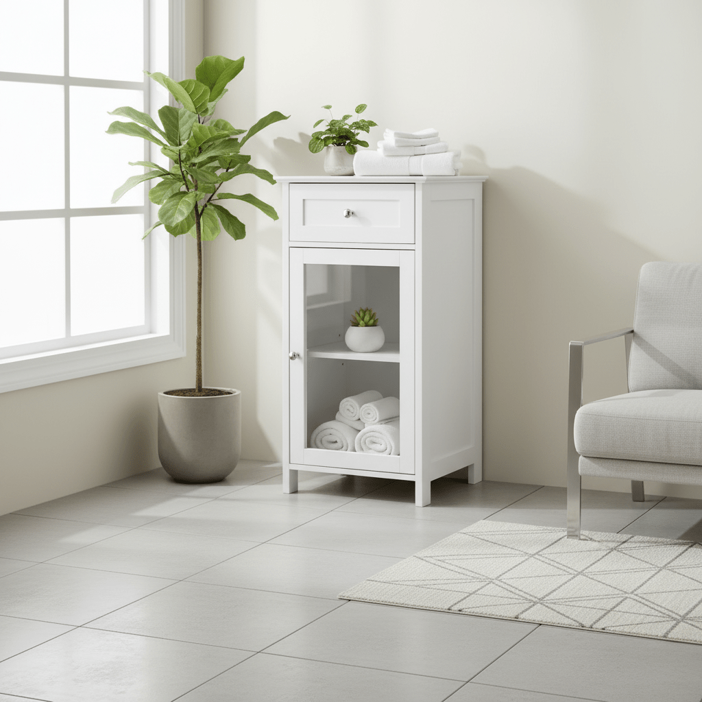 Portland 1 Inner Shelf And Drawer Cabinet