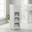 Portland Glass Door Floor Standing Cabinet