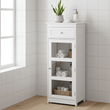Portland Glass Door Floor Standing Cabinet