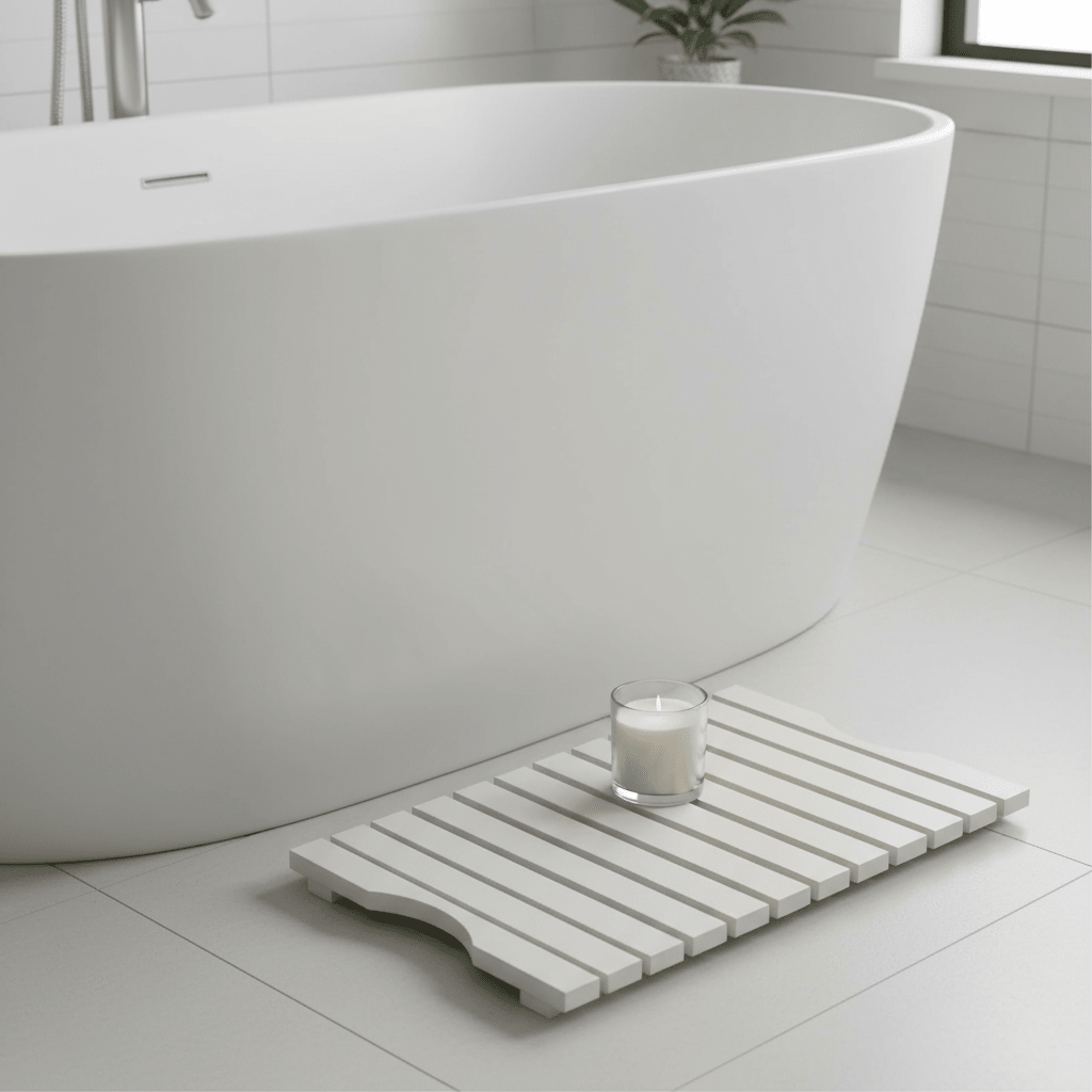 Portland White Wood Slatted Duckboard