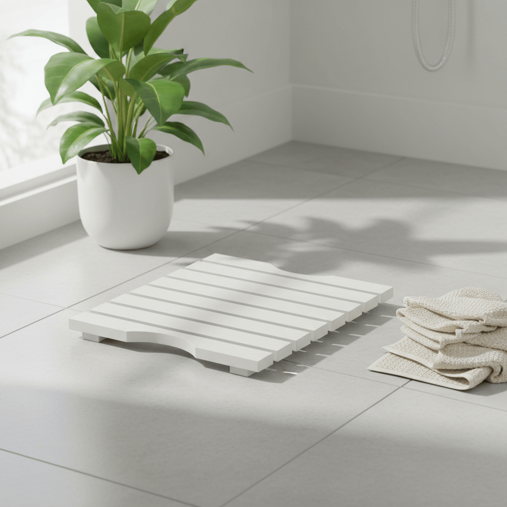 Portland White Wood Slatted Duckboard