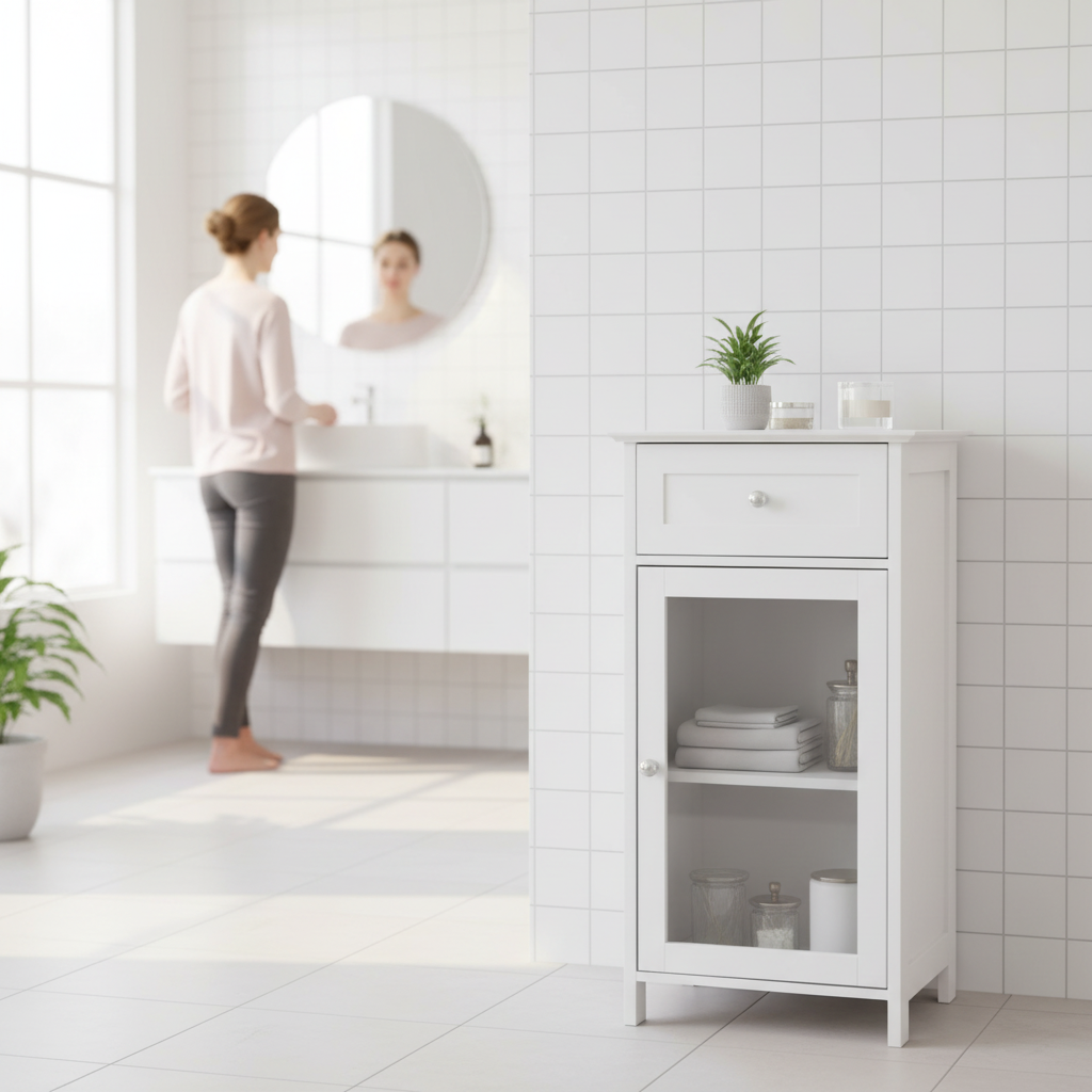 Portland 1 Inner Shelf And Drawer Cabinet