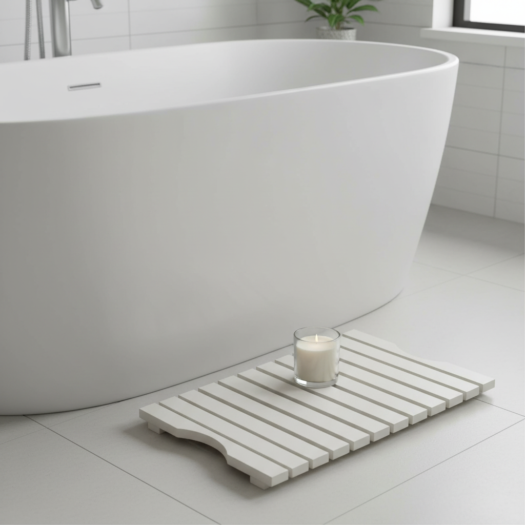 Portland White Wood Slatted Duckboard