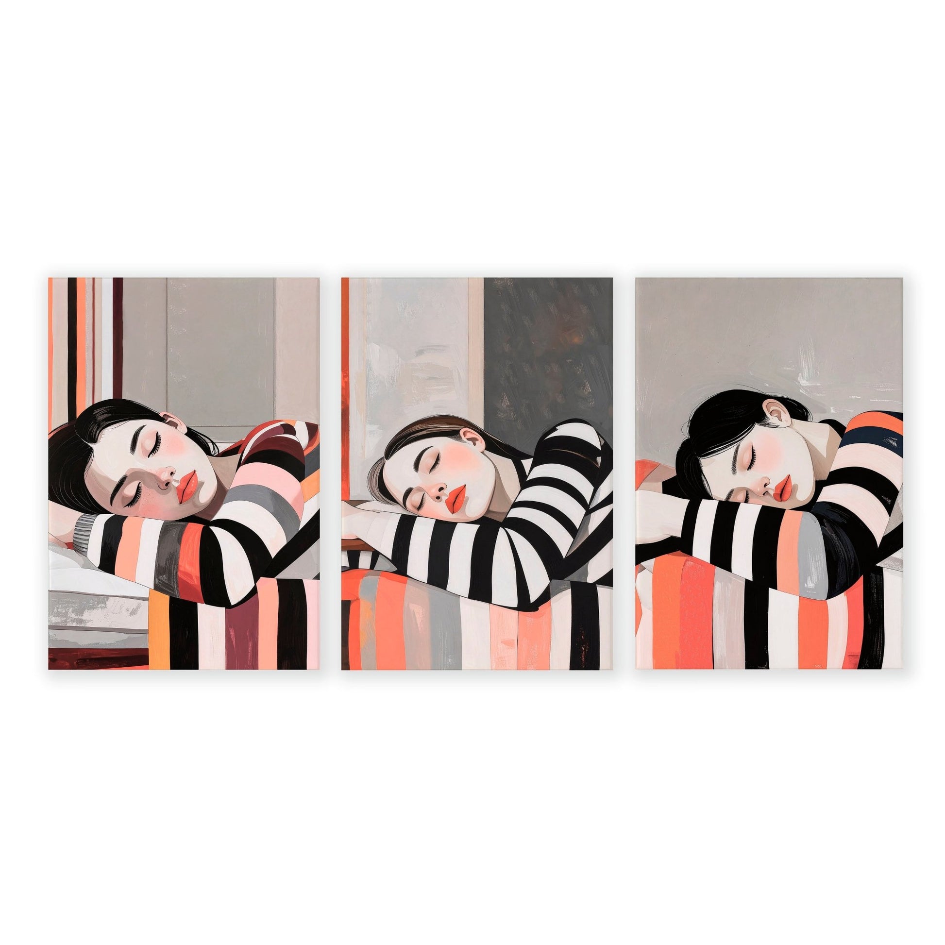 Posters Art Prints | Set of 3 Boho Women Wall art Prints