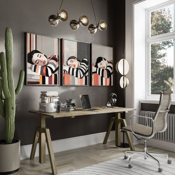 Posters Art Prints | Set of 3 Boho Women Wall art Prints