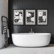 Posters For Bathrooms | Set of 3 Botanical Wall art Prints