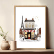 Posters for Bedroom Paris Boutique Street Scenes 