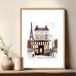 Posters for Bedroom Paris Boutique Street Scenes 