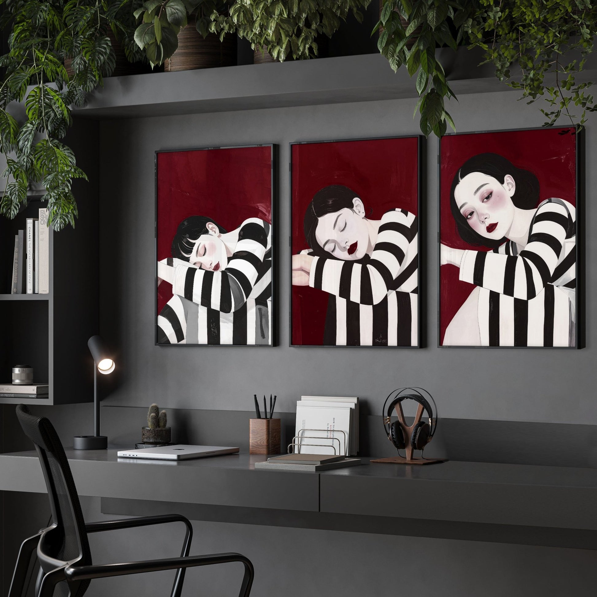 Posters Wall Art | Set of 3 Boho Women Wall art Prints