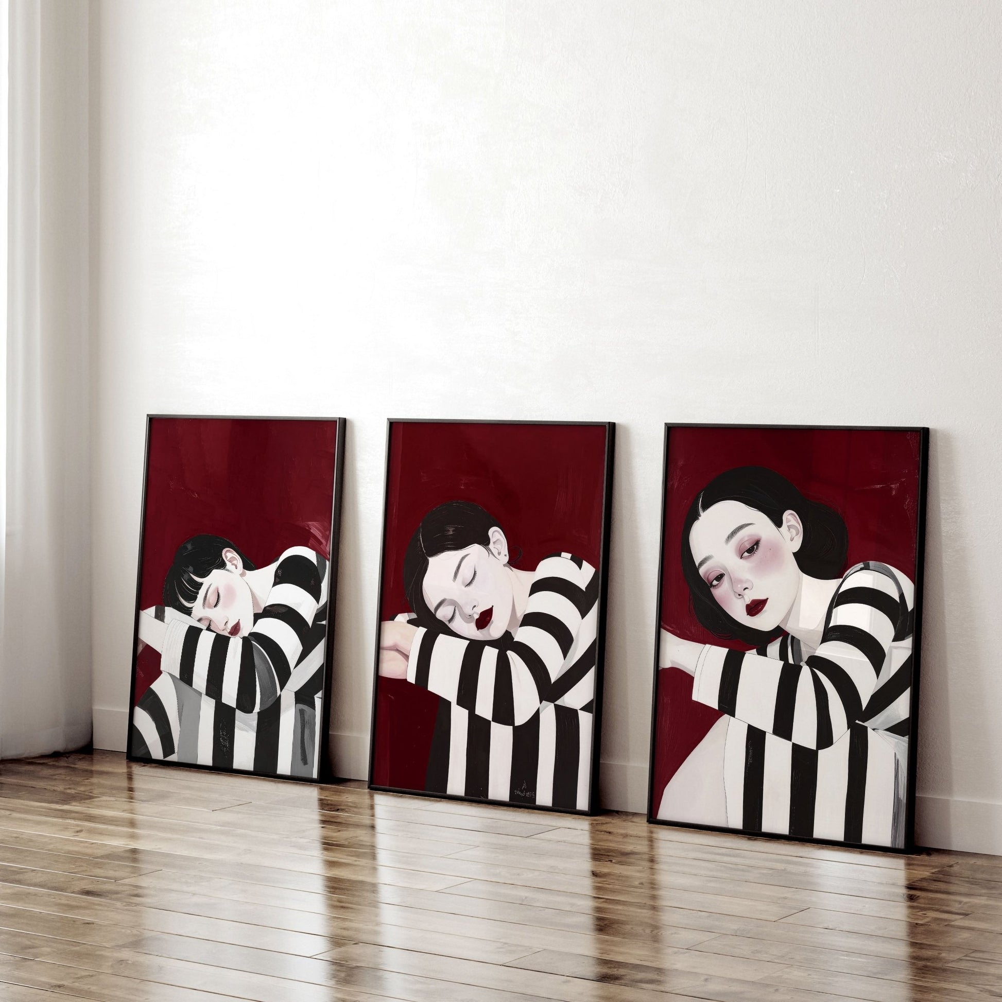 Posters Wall Art | Set of 3 Boho Women Wall art Prints