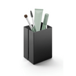 Potes 7.5 cm Black Stainless Steel Makeup Utensil Box 40536