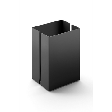 Potes 7.5 cm Black Stainless Steel Makeup Utensil Box 40536