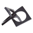 Prato Black Finish Square Knot Sculpture