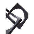 Prato Black Finish Square Knot Sculpture