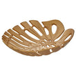 Prato Monstera Large Gold Finish Leaf Dish