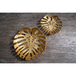 Prato Monstera Small Gold Finish Leaf Dish