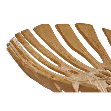 Prato Monstera Small Gold Finish Leaf Dish