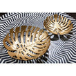 Prato Monstera Small Gold Finish Leaf Dish