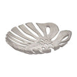 Prato Monstera Small Silver Finish Leaf Dish
