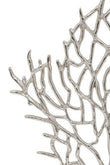Prato Small Silver Nickel Finish Coral Sculpture
