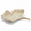 Prato Large Antique Gold Finish Ginkgo Dish