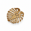 Prato Monstera Small Gold Finish Leaf Dish