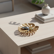 Prato Monstera Small Gold Finish Leaf Dish