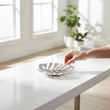 Prato Monstera Small Silver Finish Leaf Dish