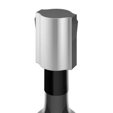 Premiro Premium Brushed Steel Champagne Stopper - Airtight Seal Preserves Fizz