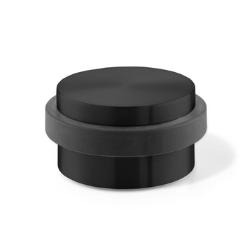 Premium Argos Black Stainless Steel Door Stop - 10.5cm