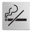 Premium Indici No Smoking Sign - Brushed Stainless Steel 50719