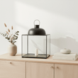 Preston Large Black Square Lantern