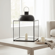 Preston Large Black Square Lantern