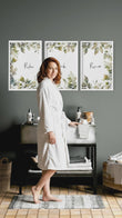 Bathroom Art Wall | Set of 3 wall art prints