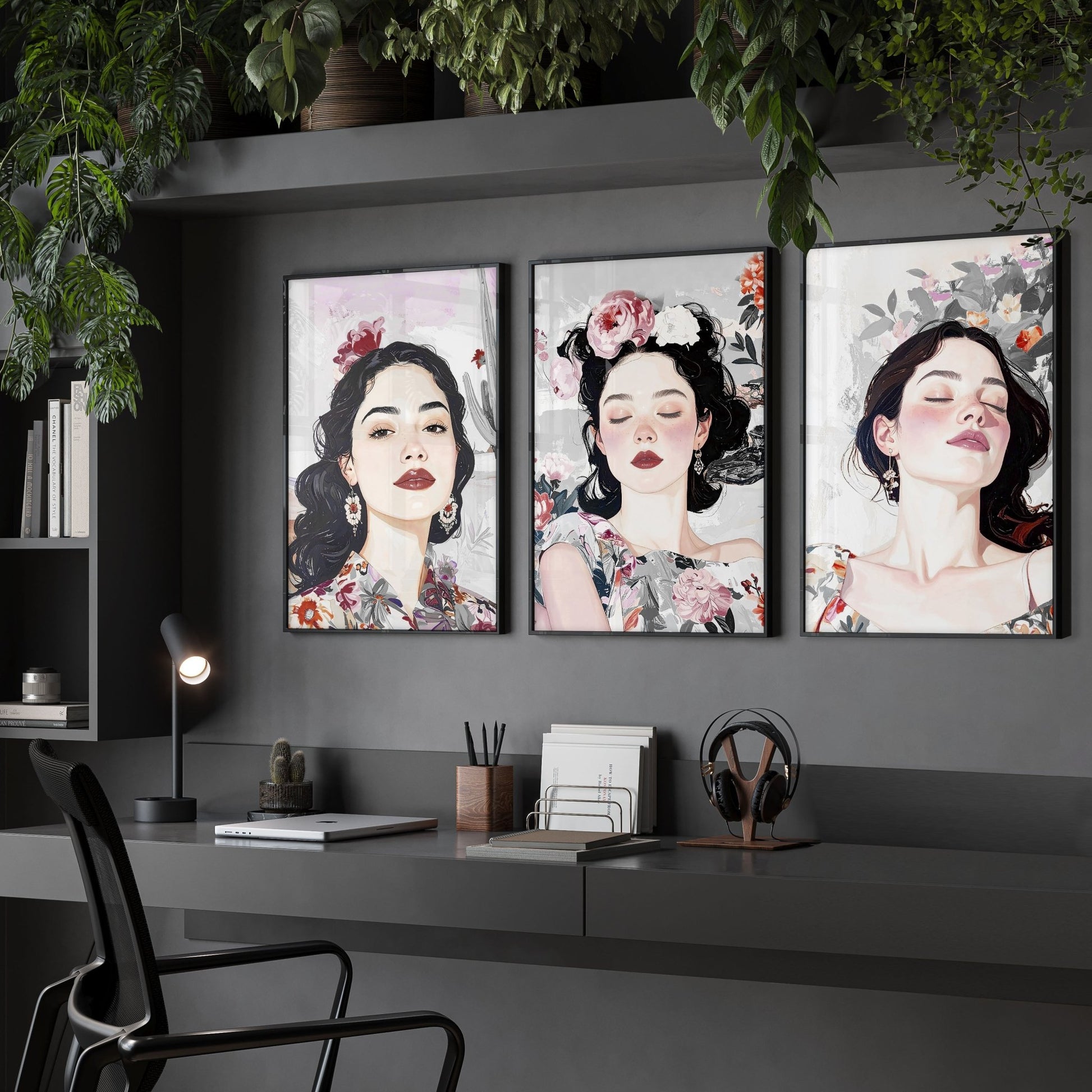 Print Sets Of 3 | Set of 3 Boho Women Wall art Prints