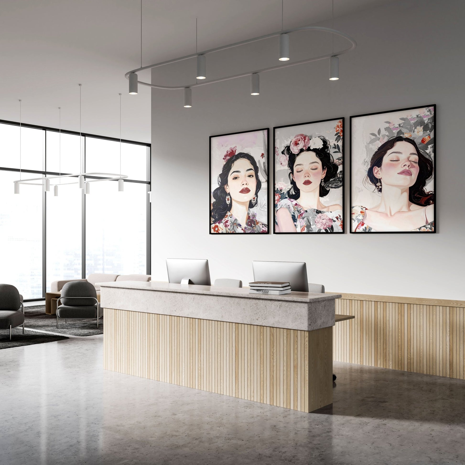 Print Sets Of 3 | Set of 3 Boho Women Wall art Prints