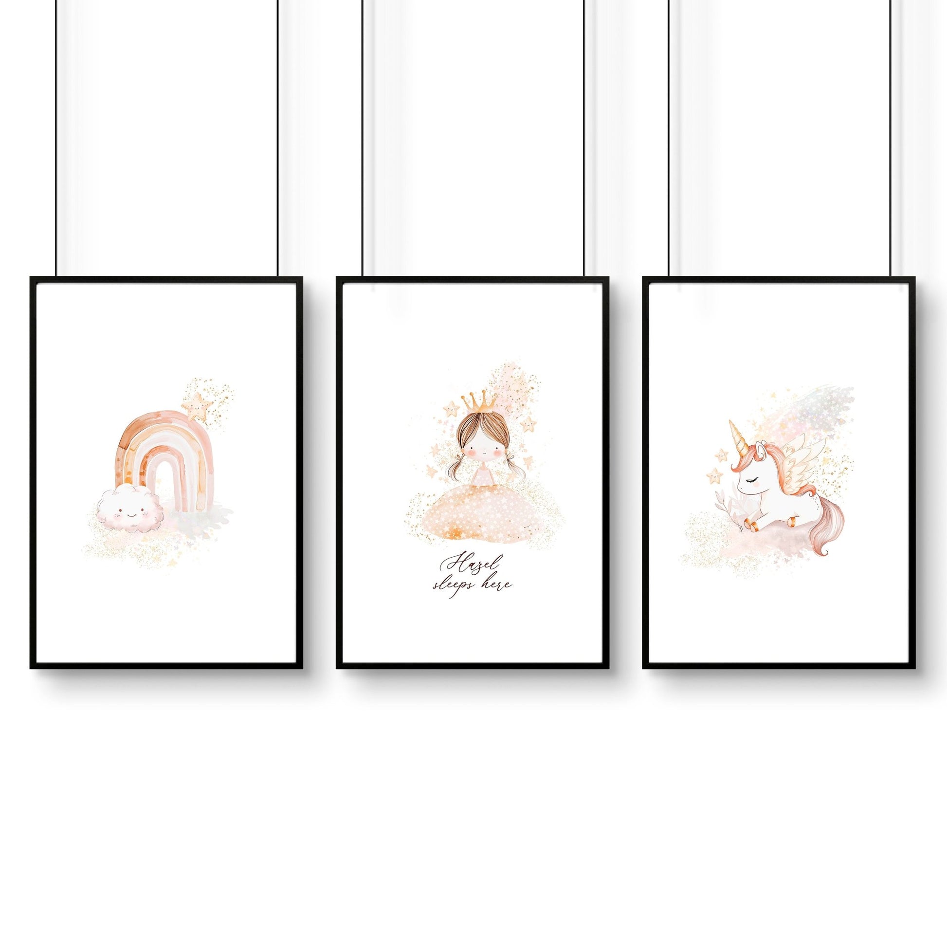 Prints Childrens Bedrooms | Set of 3 wall art prints