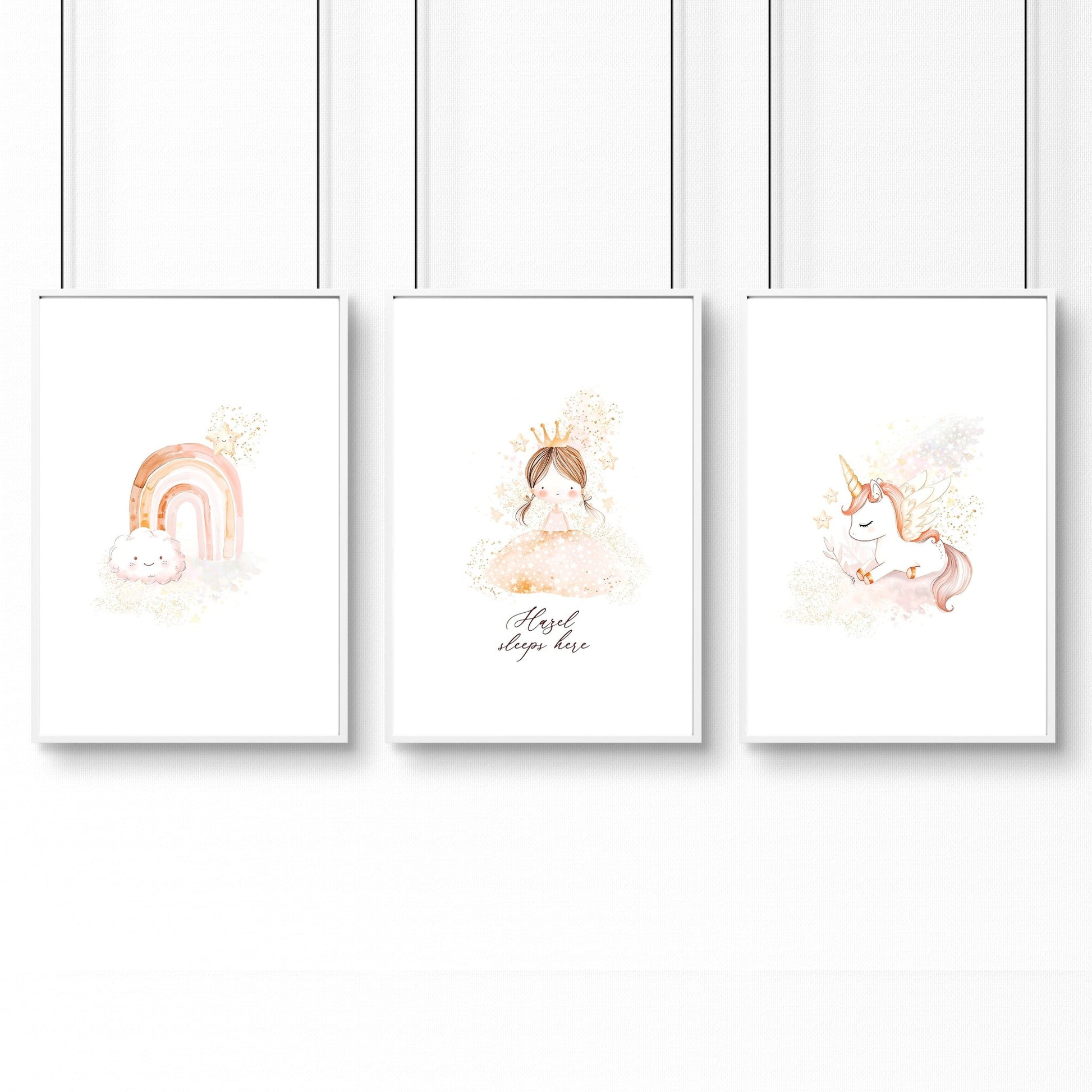 Prints Childrens Bedrooms | Set of 3 wall art prints