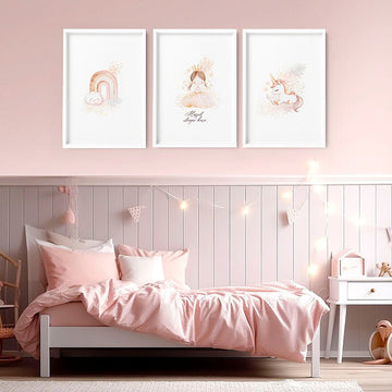 Prints Childrens Bedrooms | Set of 3 wall art prints