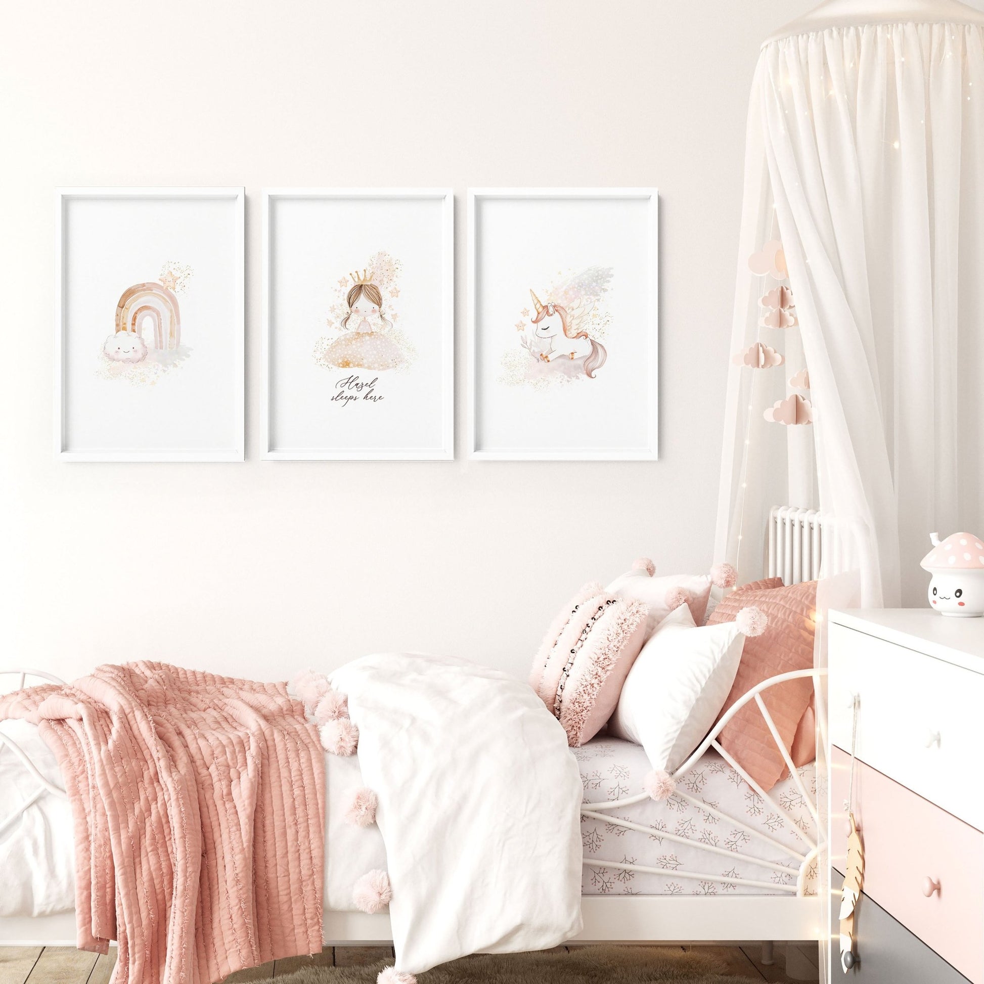 Prints Childrens Bedrooms | Set of 3 wall art prints