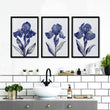 Prints For Bathroom | Set of 3 Botanical Wall art Prints