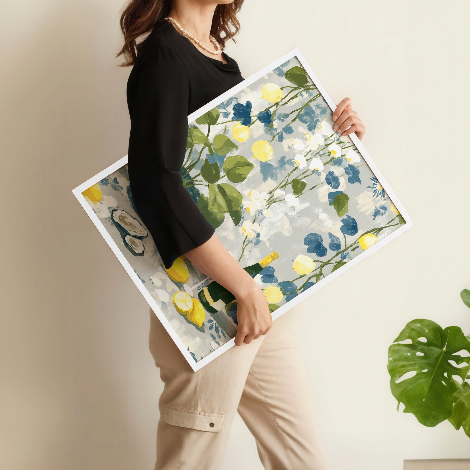 Prints of Lemons | Set of 3 Italian Lifestyle Wall art Prints