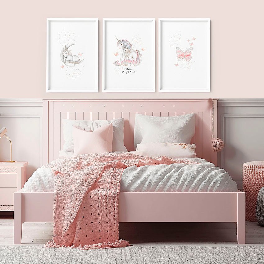 Rainbows Unicorns | Set of 3 wall art prints