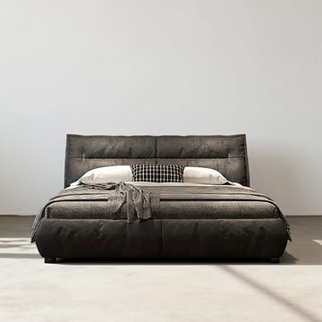 Raj King Size, Super King Size Bed With Storage, Dark Grey