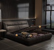 Raj King Size, Super King Size Bed With Storage, Dark Grey
