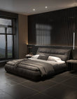 Raj King Size, Super King Size Bed With Storage, Dark Grey