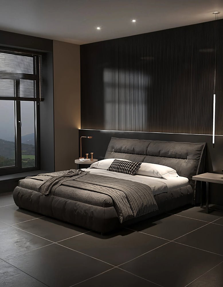 Raj King Size, Super King Size Bed With Storage, Dark Grey