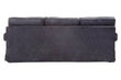 Ralph Three Seat Black Velvet Sofa
