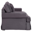 Ralph Three Seat Black Velvet Sofa
